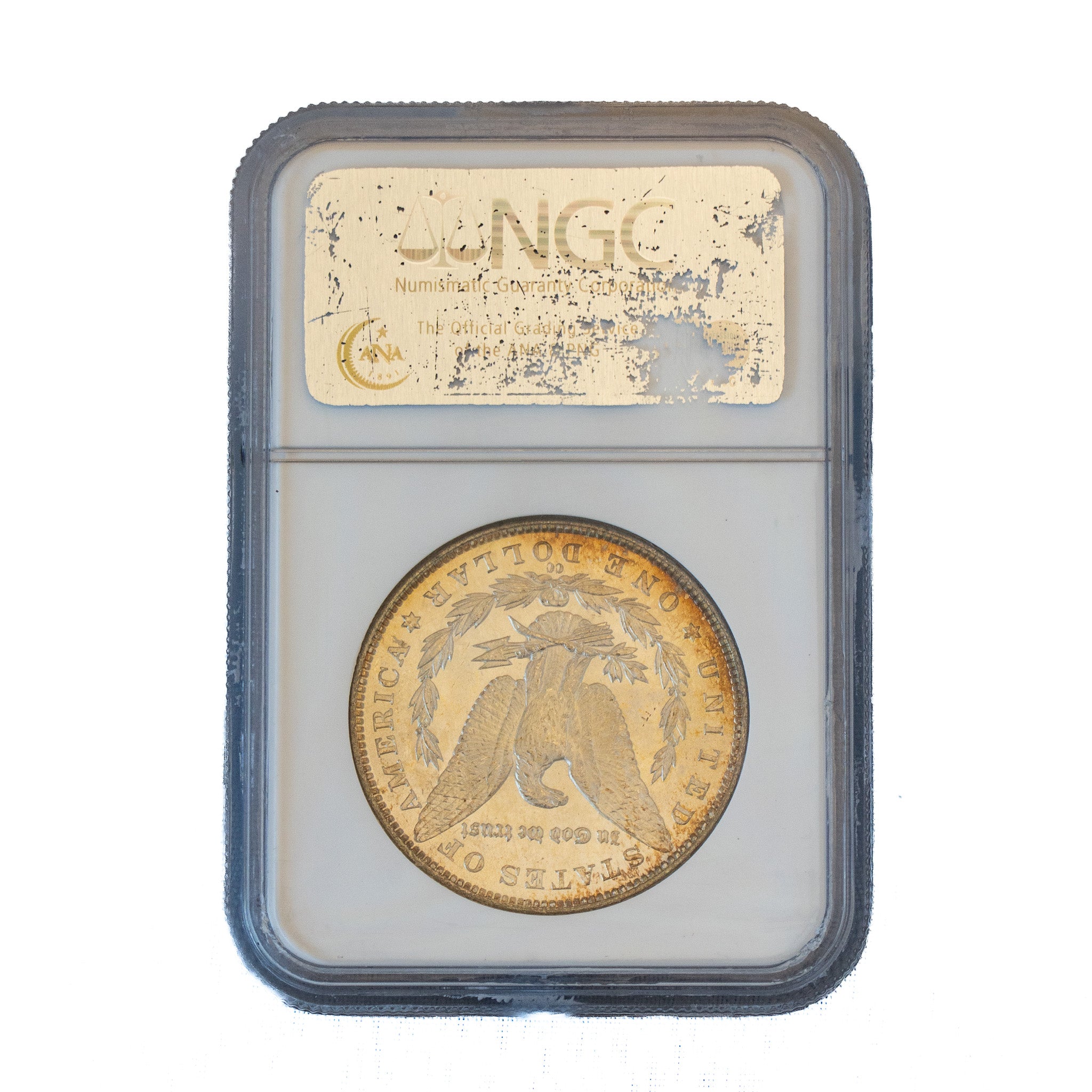 1883 $1.00 Toned Morgan Silver Dollar CC - NGC MS64, CAC