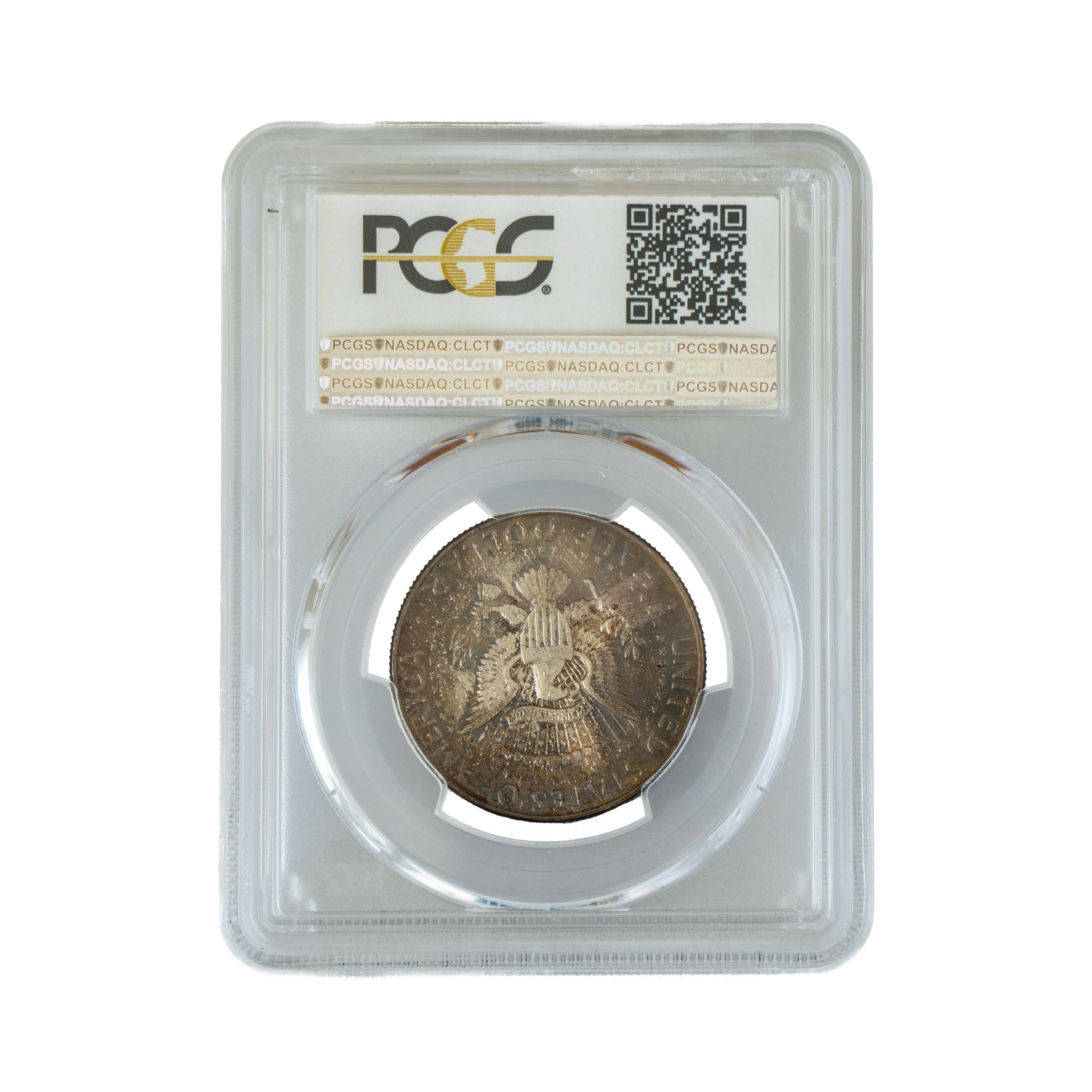 1964 $0.50 Toned Kennedy Half Dollar - PCGS MS65