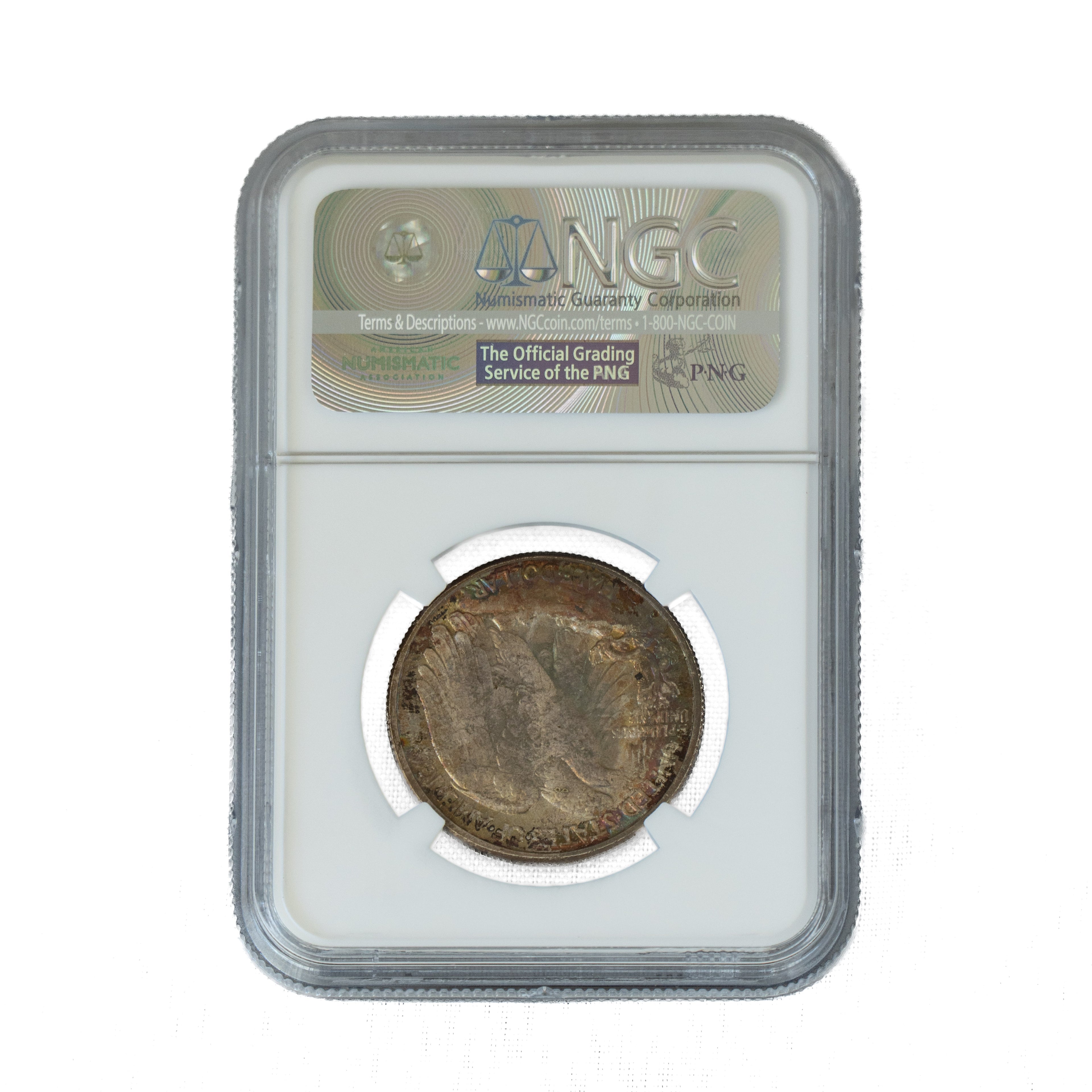 1946 $0.50 Toned Walking Liberty Half Dollar D – NGC MS67