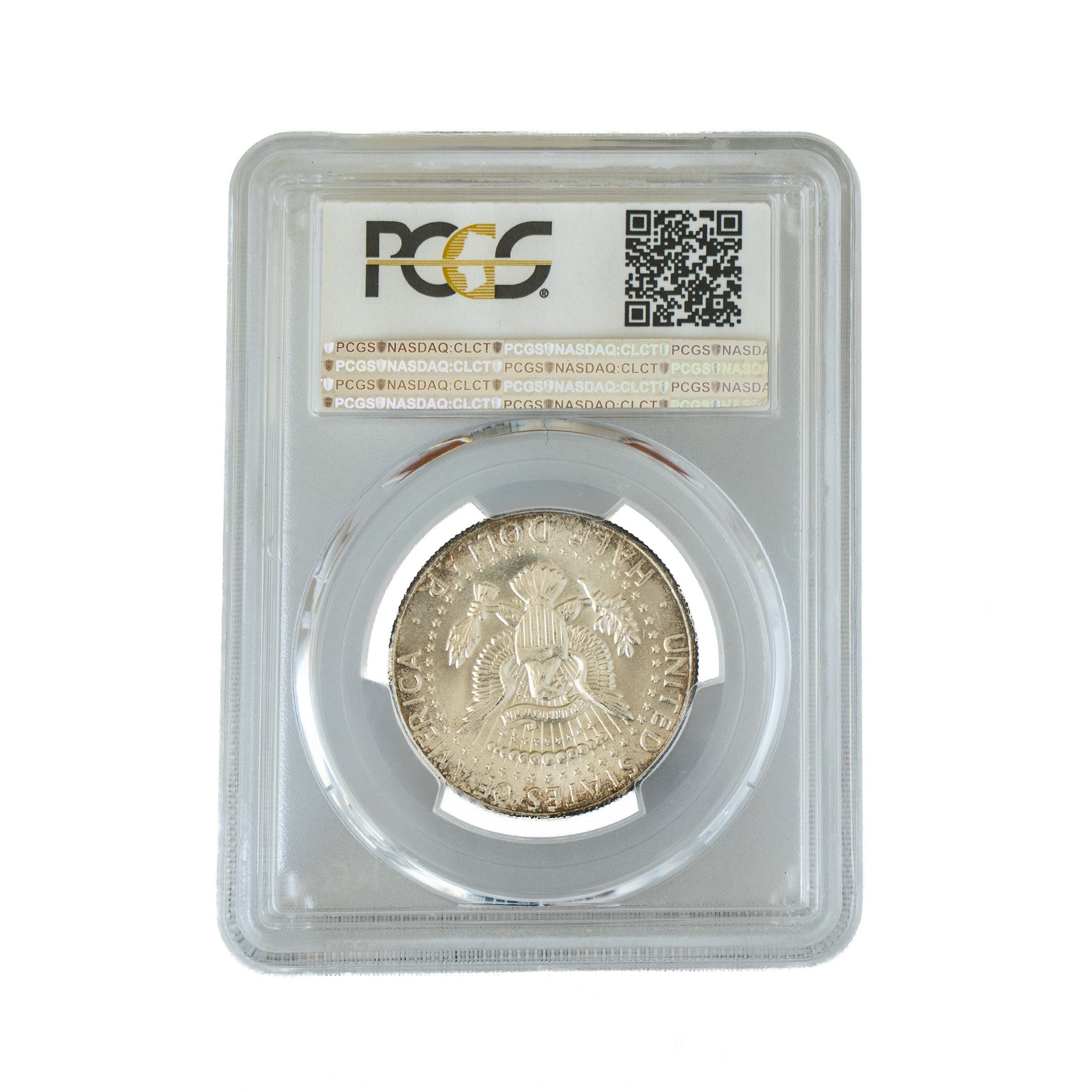 1964 $0.50 Toned Kennedy Half Dollar - PCGS MS65